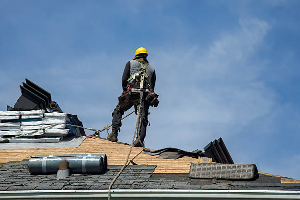 Professional Roofing technician working in Fort Monroe, VA